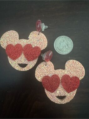 Mickey Heart Eyes Earrings